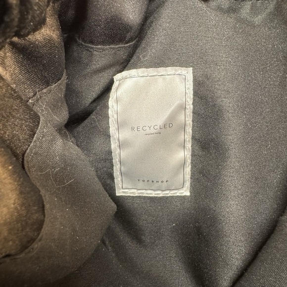 Topshop Woven Shoulder‎ Bag Black Mesh Net Drawstring Boho Tote Purse Women's - Picture 6 of 9